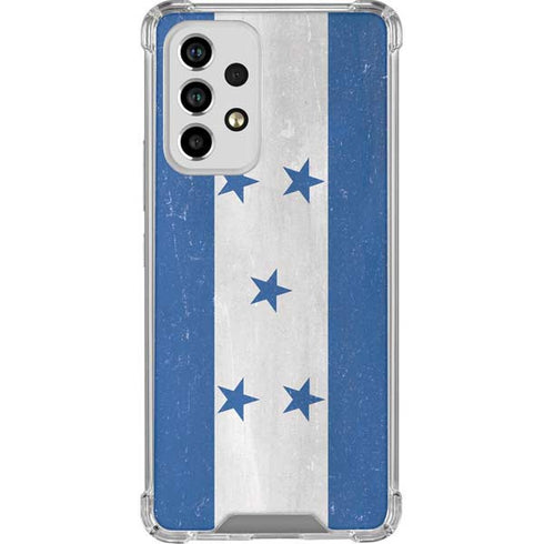 Honduras Flag Distressed Galaxy A33 5G Clear Case