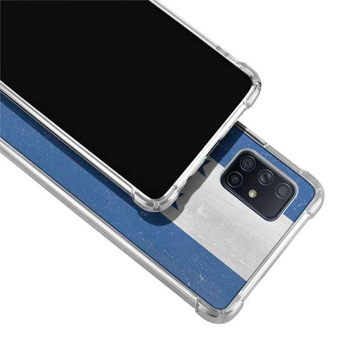 Honduras Flag Distressed Galaxy A51 5G Clear Case