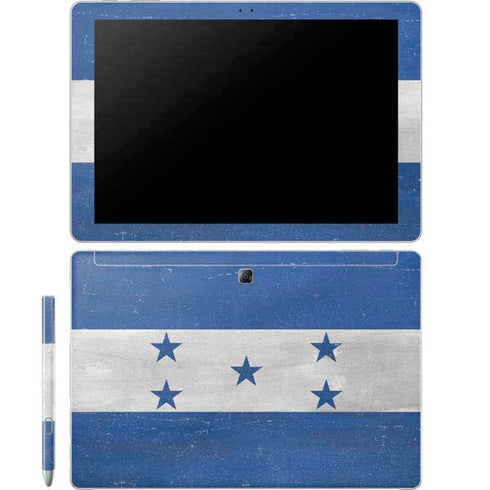 Honduras Flag Distressed Galaxy Book 12in Skin