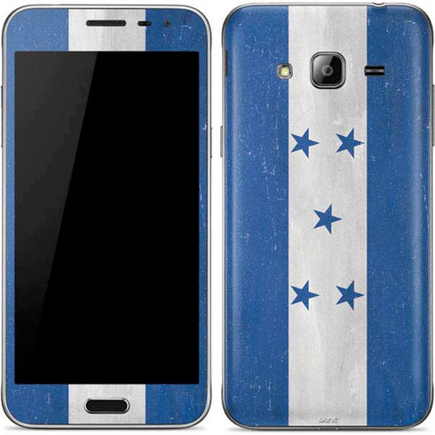 Honduras Flag Distressed Galaxy J3 Skin