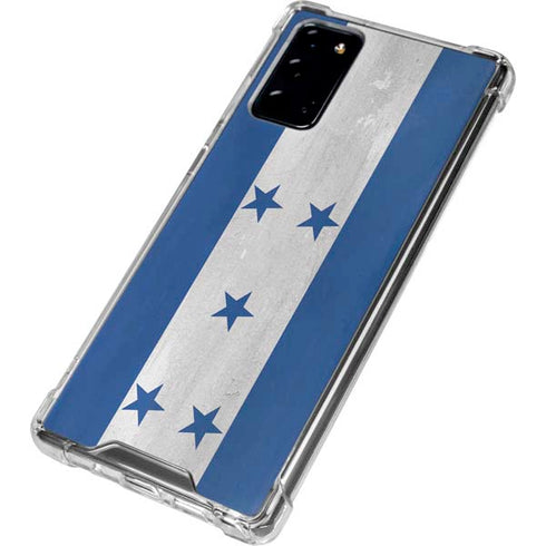 Honduras Flag Distressed Galaxy Note20 5G Clear Case