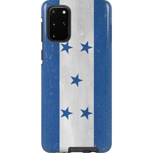 Honduras Flag Distressed Galaxy S20 Plus Pro Case