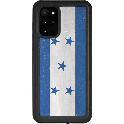 Honduras Flag Distressed Galaxy S20 Plus Waterproof Case