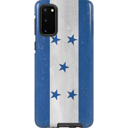Honduras Flag Distressed Galaxy S20 Pro Case