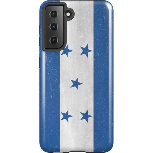 Honduras Flag Distressed Galaxy S21 5G Pro Case