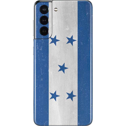 Honduras Flag Distressed Galaxy S21 5G Skin
