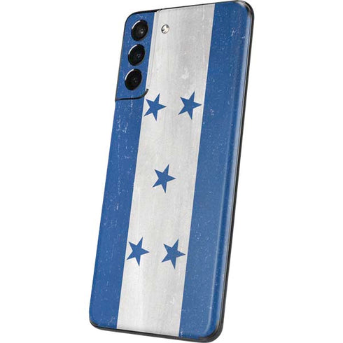 Honduras Flag Distressed Galaxy S21 5G Skin