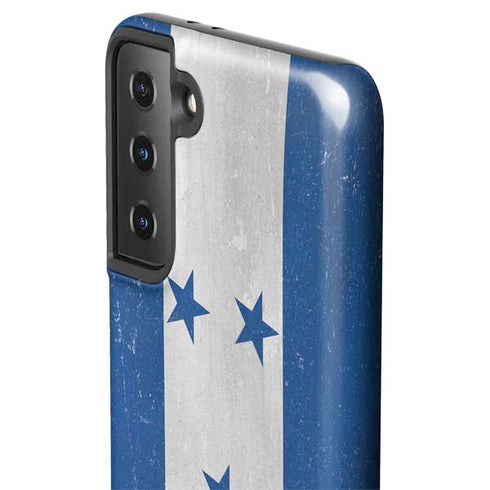 Honduras Flag Distressed Galaxy S21 FE Pro Case