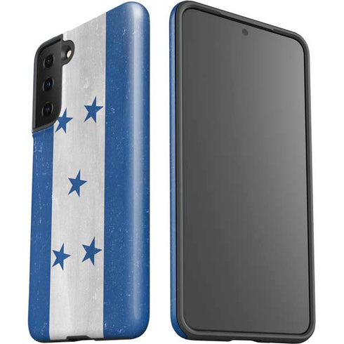 Honduras Flag Distressed Galaxy S21 FE Pro Case
