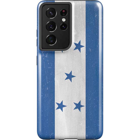 Honduras Flag Distressed Galaxy S21 Ultra 5G Pro Case