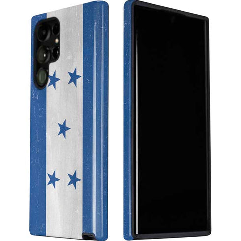 Honduras Flag Distressed Galaxy S22 Ultra Pro Case