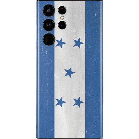 Honduras Flag Distressed Galaxy S22 Ultra Skin