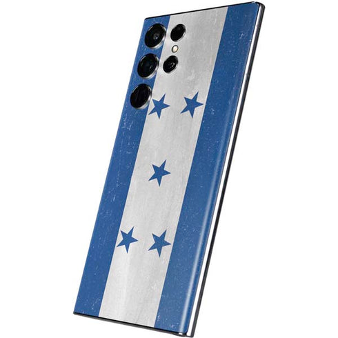 Honduras Flag Distressed Galaxy S22 Ultra Skin