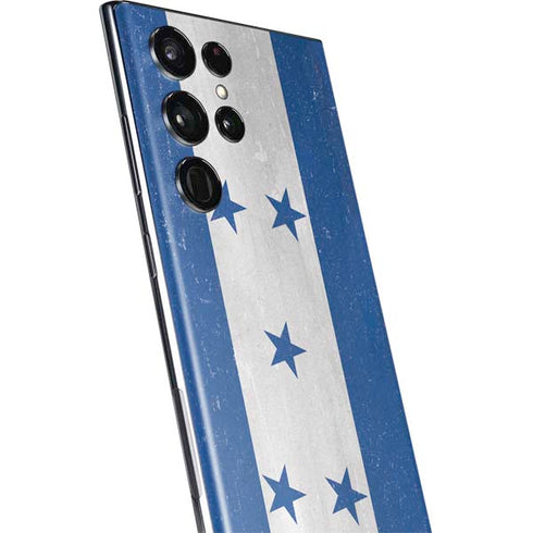 Honduras Flag Distressed Galaxy S22 Ultra Skin