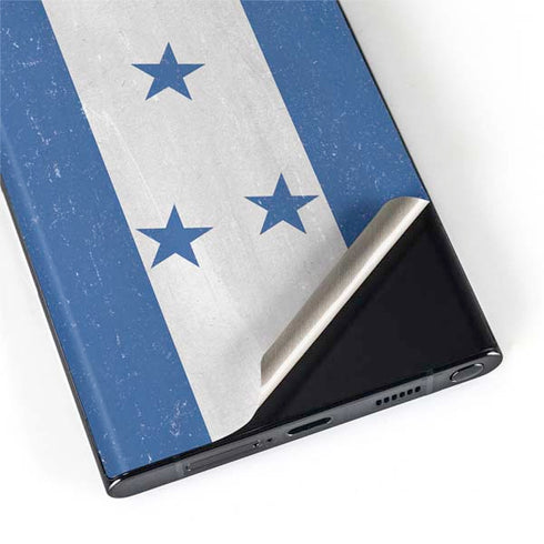 Honduras Flag Distressed Galaxy S22 Ultra Skin