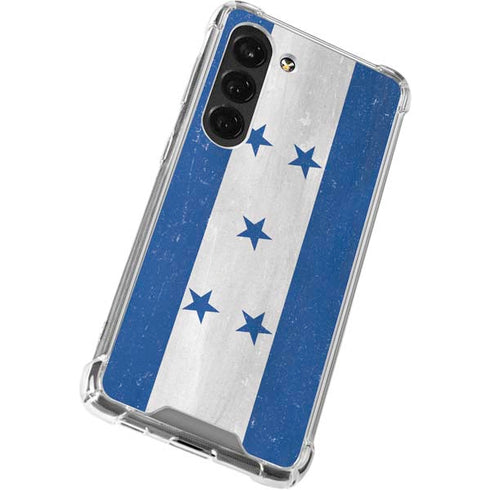 Honduras Flag Distressed Galaxy S23 Clear Case
