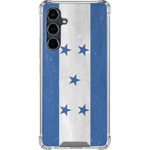 Honduras Flag Distressed Galaxy S23 FE Clear Case