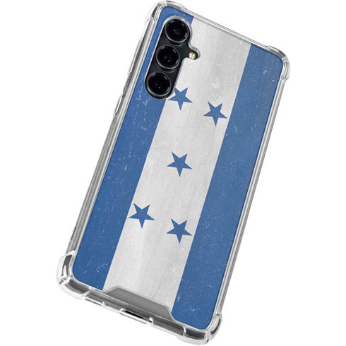 Honduras Flag Distressed Galaxy S23 FE Clear Case
