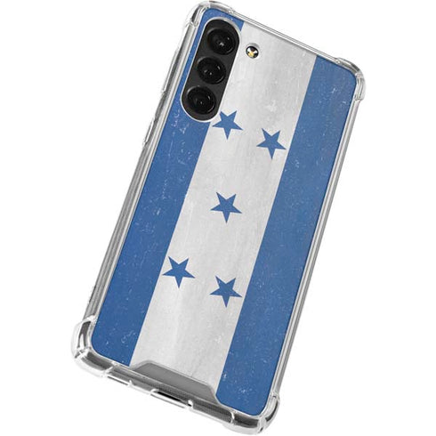 Honduras Flag Distressed Galaxy S23 Plus Clear Case