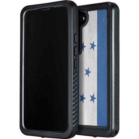 Honduras Flag Distressed Galaxy S23 Plus Waterproof Case