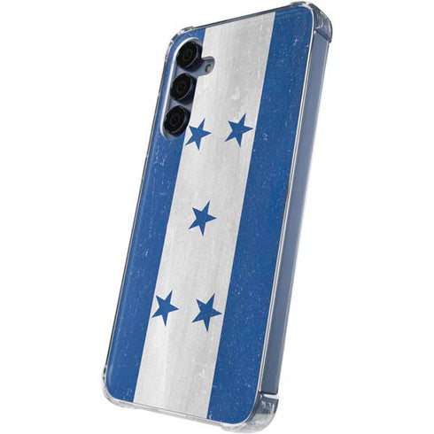 Honduras Flag Distressed Galaxy S24 Clear Case