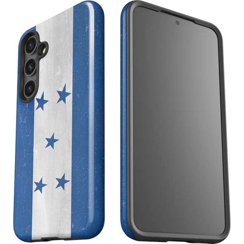 Honduras Flag Distressed Galaxy S24 Plus Impact Case
