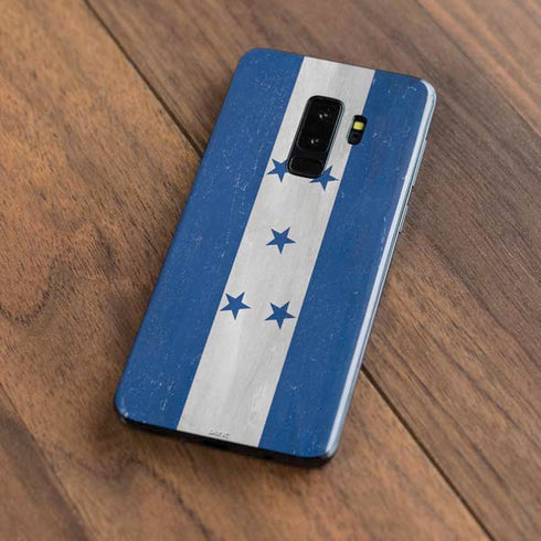 Honduras Flag Distressed Galaxy S9 Plus Skin