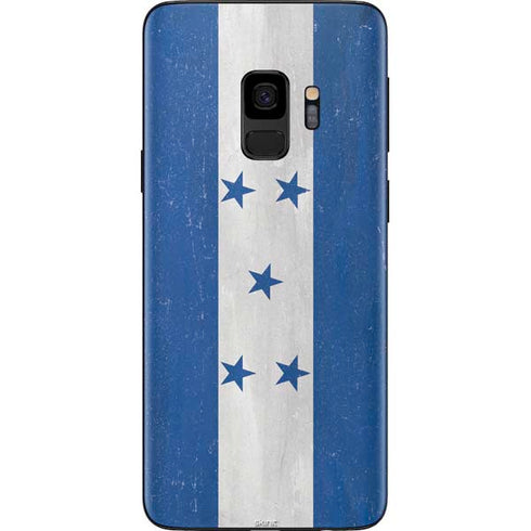 Honduras Flag Distressed Galaxy S9 Skin
