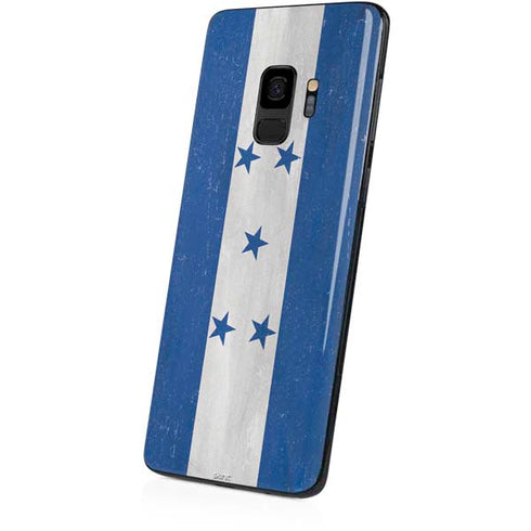 Honduras Flag Distressed Galaxy S9 Skin