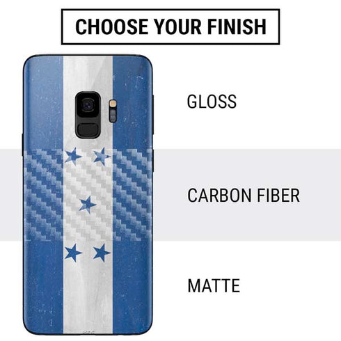 Honduras Flag Distressed Galaxy S9 Skin