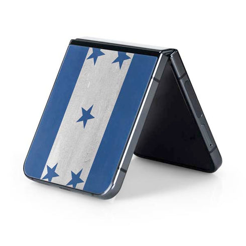 Honduras Flag Distressed Galaxy Z Flip5 5G Skin