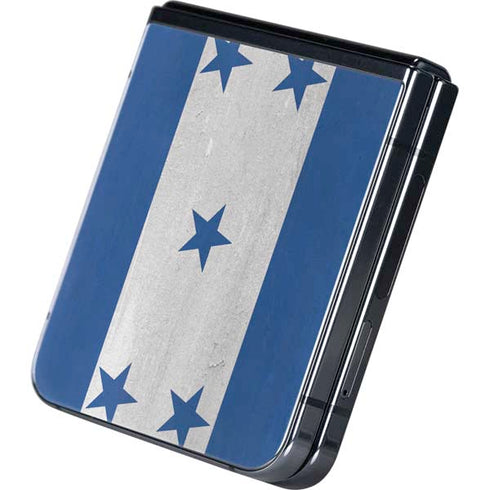 Honduras Flag Distressed Galaxy Z Flip5 5G Skin