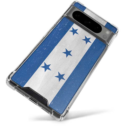 Honduras Flag Distressed Google Pixel 8 Pro Clear Case