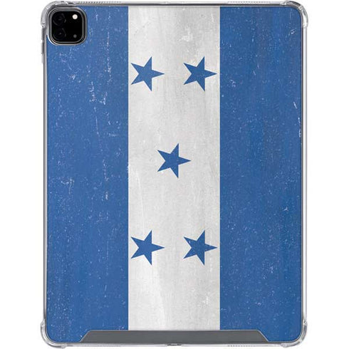 Honduras Flag Distressed iPad Pro 12.9in (2020) Clear Case