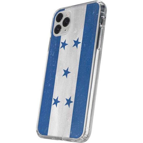 Honduras Flag Distressed iPhone 11 Pro Clear Case