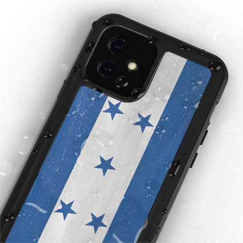 Honduras Flag Distressed iPhone 12 Mini Waterproof Case