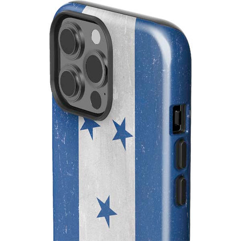 Honduras Flag Distressed iPhone 14 Pro Max Impact Case