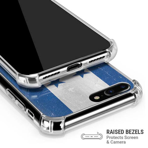 Honduras Flag Distressed iPhone 7/8 Plus Clear Case