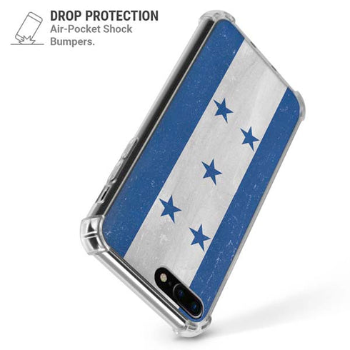 Honduras Flag Distressed iPhone 7/8 Plus Clear Case