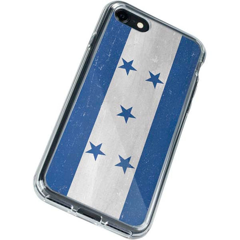 Honduras Flag Distressed iPhone SE (2nd & 3rd Gen) Clear Case