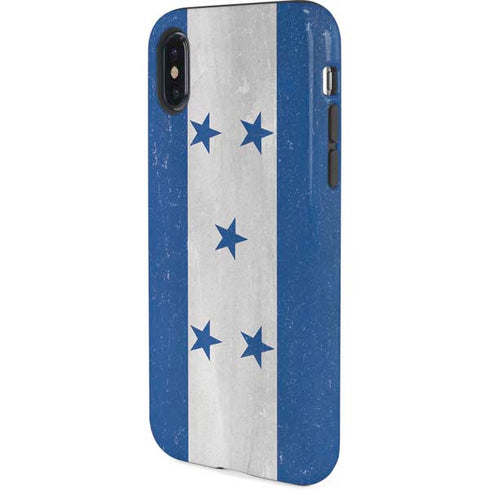 Honduras Flag Distressed iPhone X Pro Case