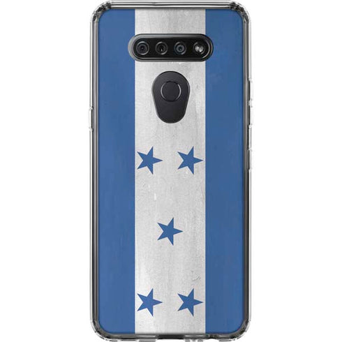 Honduras Flag Distressed LG K51/Q51 Clear Case