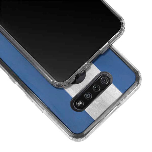 Honduras Flag Distressed LG K51/Q51 Clear Case