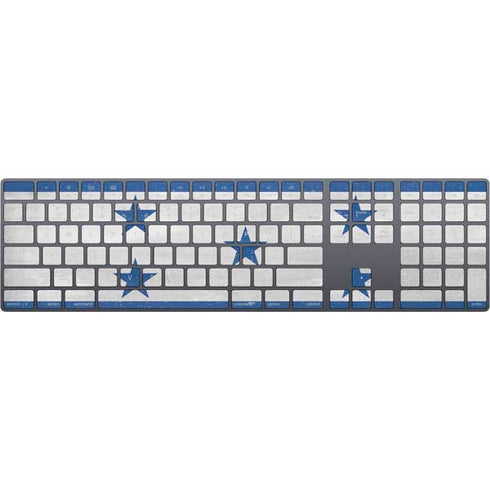Honduras Flag Distressed Magic Keyboard with Numeric Keypad Skin
