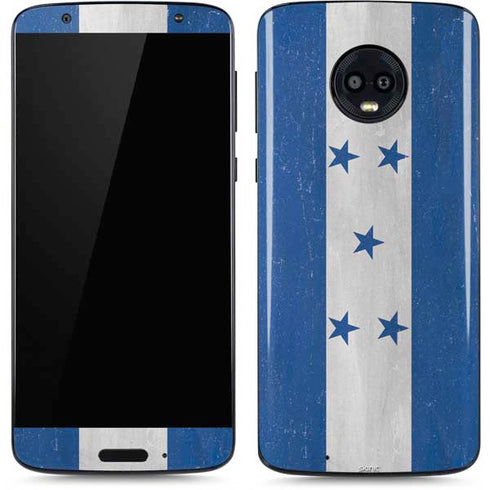 Honduras Flag Distressed Moto G6 Skin