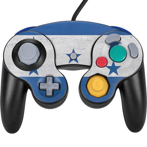 Honduras Flag Distressed Nintendo GameCube Controller Skin
