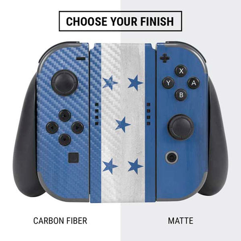 Honduras Flag Distressed Nintendo Switch Bundle Skin