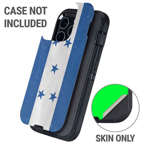 Honduras Flag Distressed Otterbox Defender iPhone Skin