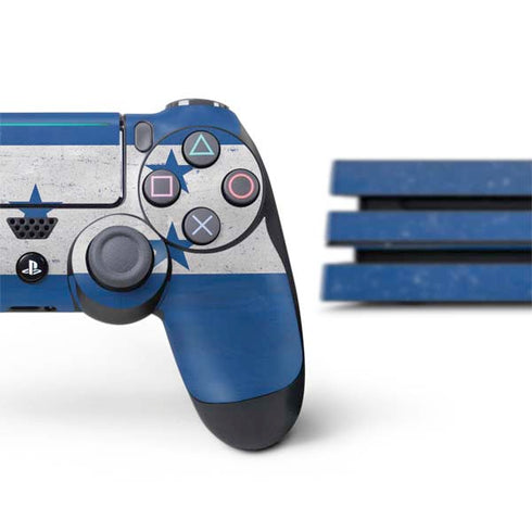 Honduras Flag Distressed PS4 Pro Bundle Skin