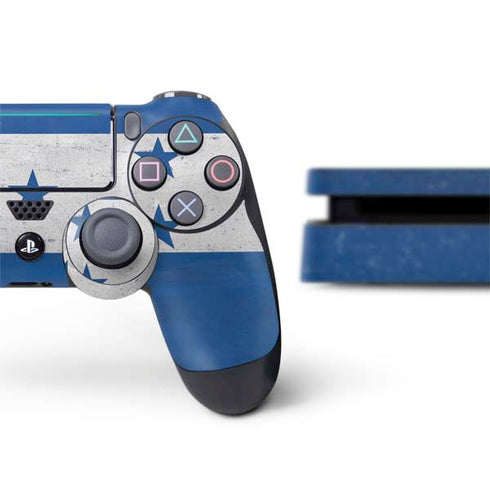 Honduras Flag Distressed PS4 Slim Bundle Skin